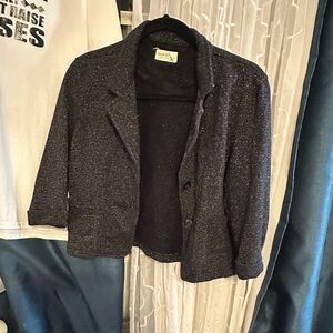 Source Unknown Black Textured Blazer